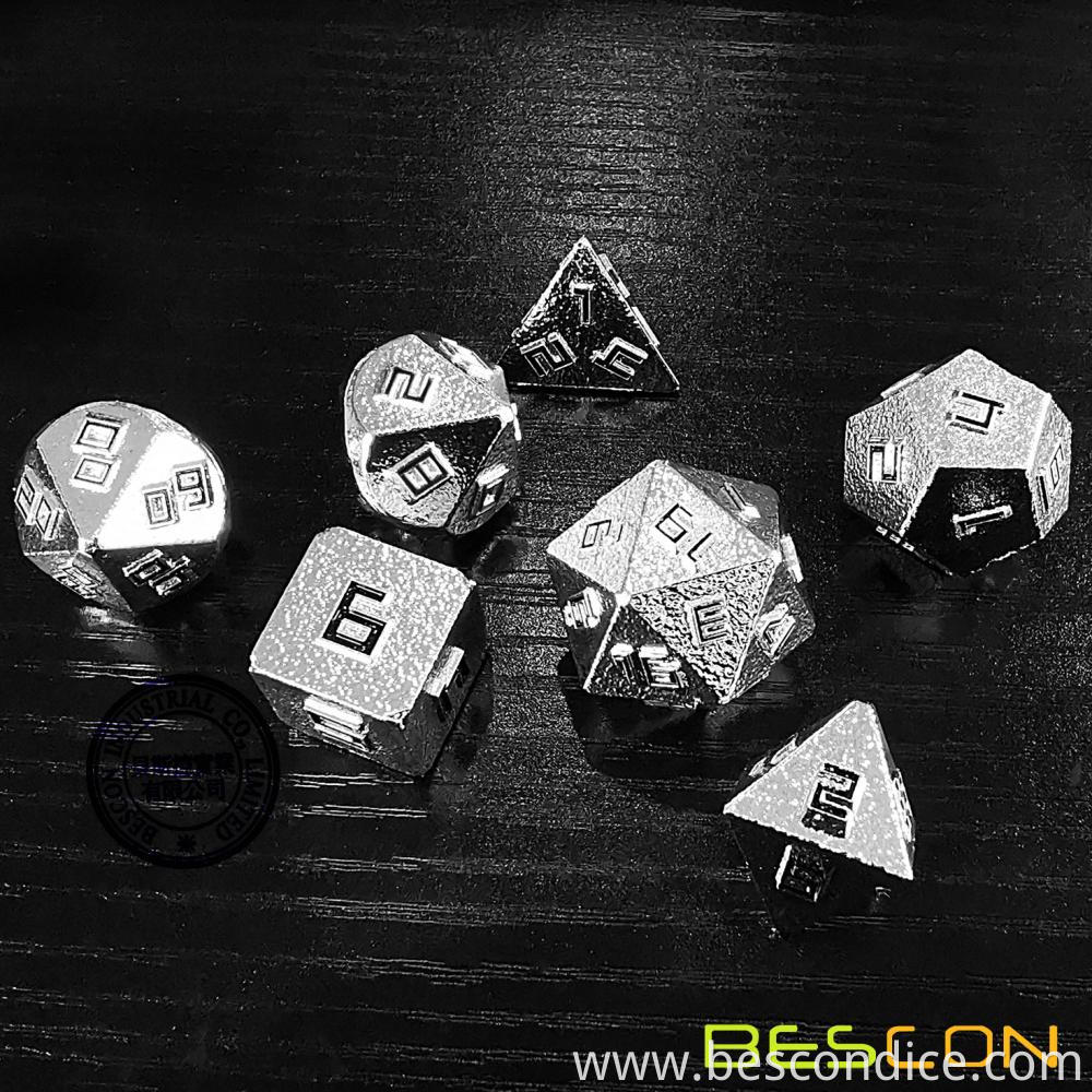 Raw Metal Polyhedral D D Rpg 7 Dice Set 3 Raw Metal Polyhedral D D Rpg 7 Dice Set 3